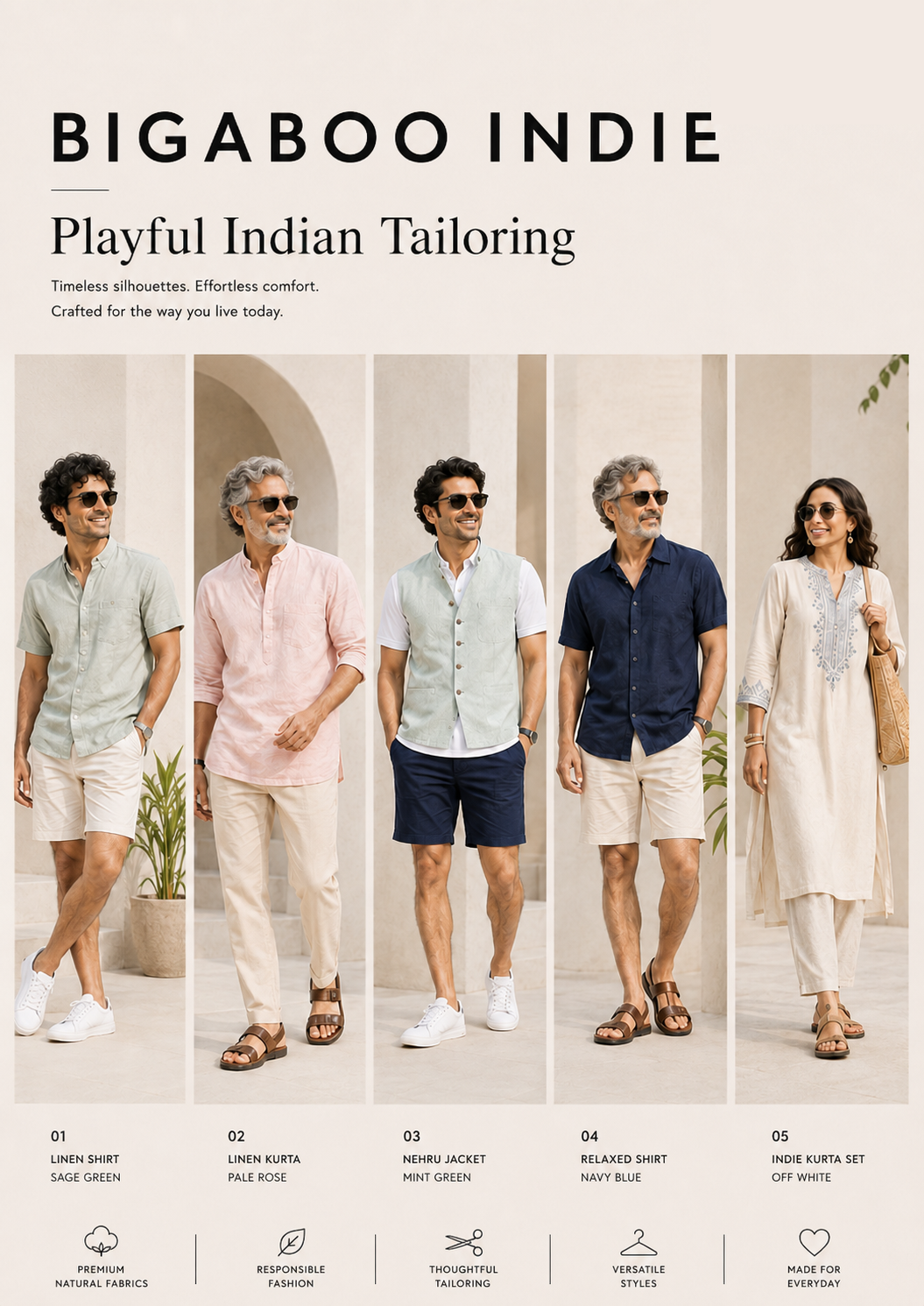 Bigaboo Indie Playful Indian Tailoring catalogue spread