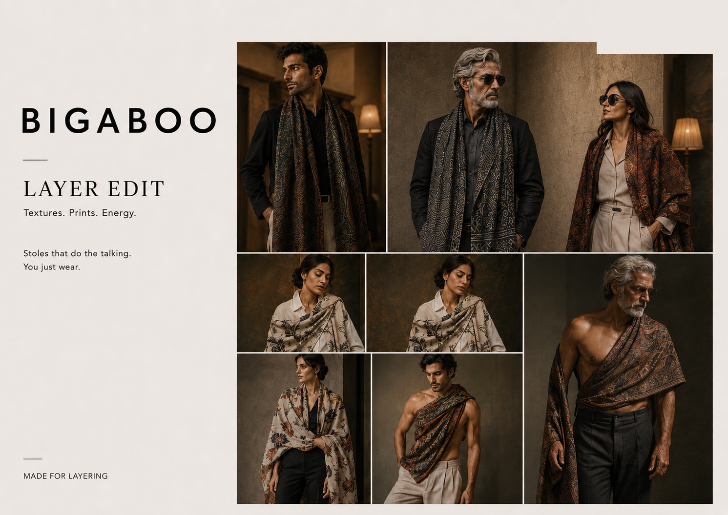 Bigaboo Layer Edit catalogue spread
